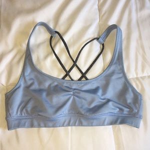Aerie sports bra with cross back